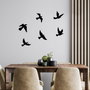 Wallity Flying Birds Escultura de Pared de Metal Negro